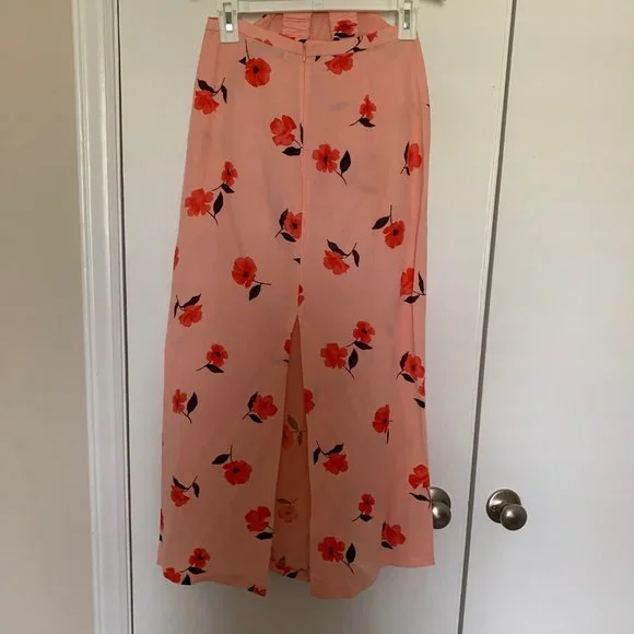 Pink Linen Floral 2-piece Set XS - Picture 7 of 12